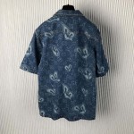 Gucci GG Liquid Hearts Denim Shirt 78381