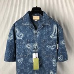 Gucci GG Liquid Hearts Denim Shirt 78381