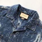 Gucci GG Liquid Hearts Denim Shirt 78381