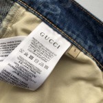 Gucci GG Liquid Hearts Denim Shorts 783815 