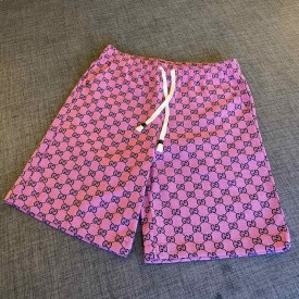 Gucci GG Multicolour canvas shorts Red