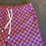 Gucci GG Multicolour canvas shorts Red