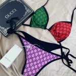 Gucci GG Multicolour jersey bikini