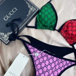 Gucci GG Multicolour jersey bikini