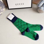 Gucci GG Multicolour cotton blend socks Green