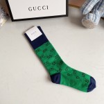 Gucci GG Multicolour cotton blend socks Green