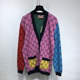 Gucci GG Multicolour wool cotton cardigan