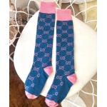 Gucci GG Pattern Cotton Blend Socks Pink