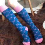 Gucci GG Pattern Cotton Blend Socks Pink