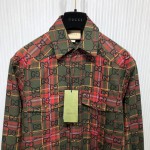 Gucci GG tartan wool shirt ‎721464