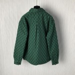 Gucci GG wool flannel padded overshirt ‎770330