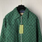 Gucci GG wool flannel padded overshirt ‎770330