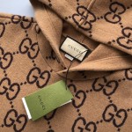 Gucci GG wool hooded sweatshirt Camel ‎770582