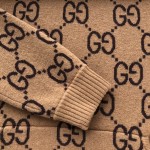 Gucci GG wool hooded sweatshirt Camel ‎770582