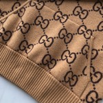 Gucci GG wool hooded sweatshirt Camel ‎770582