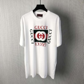 Gucci interlocking G print cotton T-shirt white ‎788093