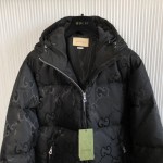 Gucci Jumbo GG canvas jacket ‎698710 Black