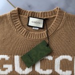 Gucci Knit wool jumper with Gucci intarsia ‎761539