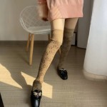 Gucci Lame GG socks Women Gold