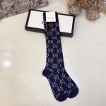 Gucci Lame GG socks Women Navy