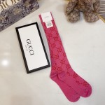 Gucci Lame GG socks Women Pink