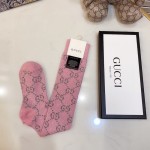 Gucci Lame GG socks Women Pink Color