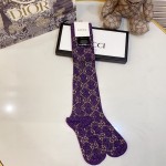 Gucci Lame GG socks Women Purple