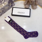 Gucci Lame GG socks Women Purple