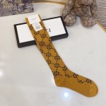 Gucci Lame GG socks Women Yellow