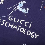 Gucci Navy Freya Hartas Edition 'Eschatology' Sweater