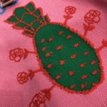 Gucci Pineapple cotton sweater Pink