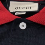 Gucci Polo with GG Embroidery Navy