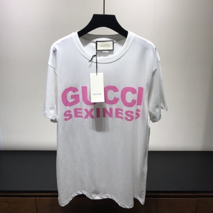 Gucci Sexiness print oversize T-shirt White