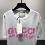 Gucci Sexiness print oversize T-shirt White