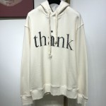 Gucci 'think/thank' print hooded sweatshirt