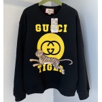 Gucci Tiger cotton sweatshirt Black