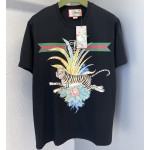 Gucci Tiger cotton T-shirt Black