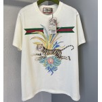 Gucci Tiger cotton T-shirt Off White