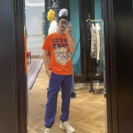 Gucci Tiger cotton T-shirt Orange