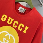 Gucci Tiger cotton T-shirt Red