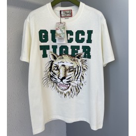 Gucci Tiger cotton T-shirt White