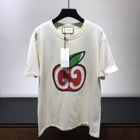 Replica Gucci T-shirt with GG apple print