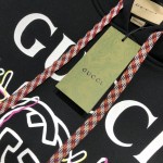 Gucci vintage logo bunny print cotton jersey hoodies black