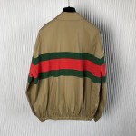 Gucci web stripe cotton jacket mens