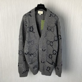 Gucci Wool cardigan with GG intarsia ‎770507