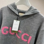 Gucci Wool hooded sweatshirt Grey ‎770169