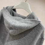 Gucci Wool hooded sweatshirt Grey ‎770169