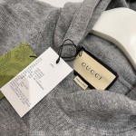 Gucci Wool hooded sweatshirt Grey ‎770169