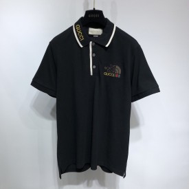 The North Face x Gucci Jersey Polo Black