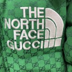 Gucci x The North Face Print Jacket Green